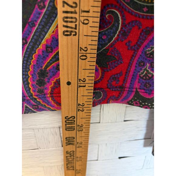 Lafayette 148 womens long sleeve T shirt Paisley cozycore feminine colorful soft - Picture 8 of 9